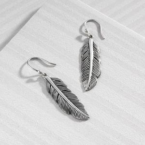 Silpada Etched Feather Earrings